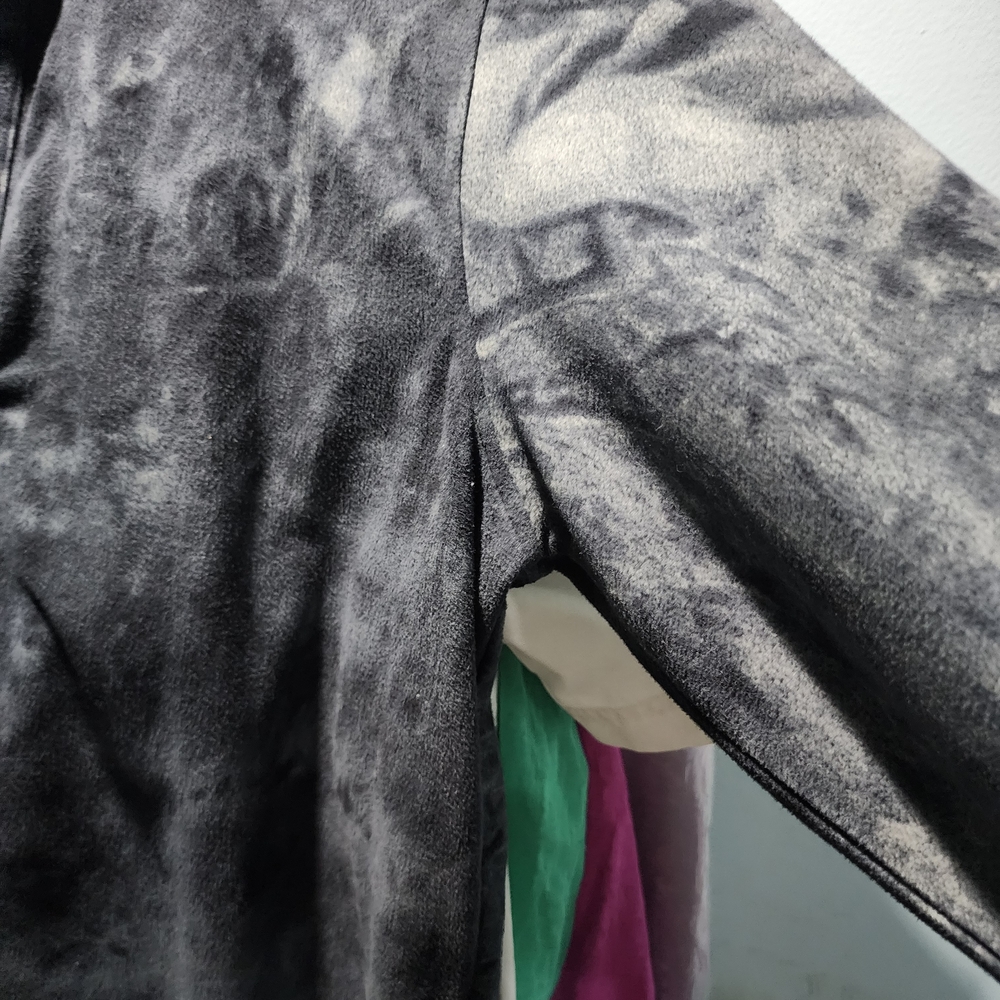 Tie-Dye Black and Gray Jacket